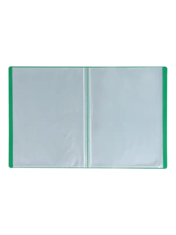 Папка с 20 вкладышами А4, 500 мкм, Calligrata, текстура &laquo;песок&raquo;, зелёная