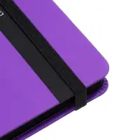 Ежедневник недатированный А5 Monochrome. Anemone, 136 листов, 7БЦ, фиолетовый, soft touch, с резинкой