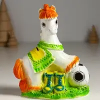 Копилка "Лошадь с мячом" 16,5х14х7,5 см, белый Копилка "Лошадь с мячом" 16,5х14х7,5 см, белый