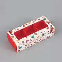 Коробка для 3 конфет &laquo;Щелкунчик и игрушки&raquo;, 13&times;5&times;3.3 см