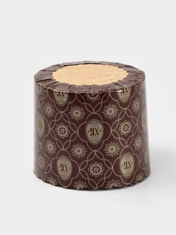 Формы для выпечки кулича бумажные &laquo;ХВ яйцо&raquo;, одноразовые, набор 10 шт., 7&times;6 см, коричневые