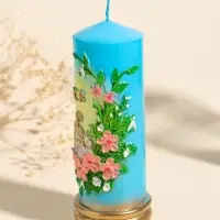 Свеча декоративная "Пасхальный столбик" 6х15,5 см, 250 гр