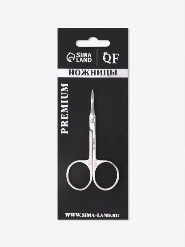 Ножницы маникюрные &laquo;Премиум&raquo;, для кутикулы, загнутые, узкие, 9 см, на блистере