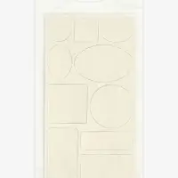 Заплатки клеевые, кожзам, лист 9&times;19 см, белые