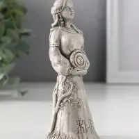 Фигура славянская богиня «Жива» 12.5×5×5 см, серая