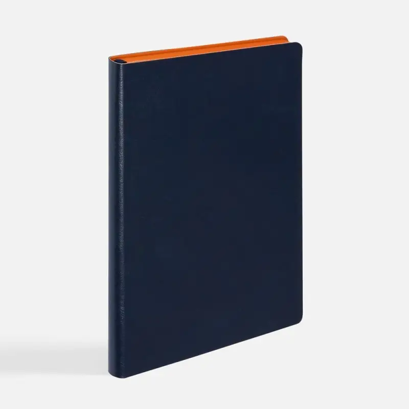 Ежедневник Doppio, недатированный, синий с оранжевым Ежедневник Doppio, недатированный, синий с оранжевым