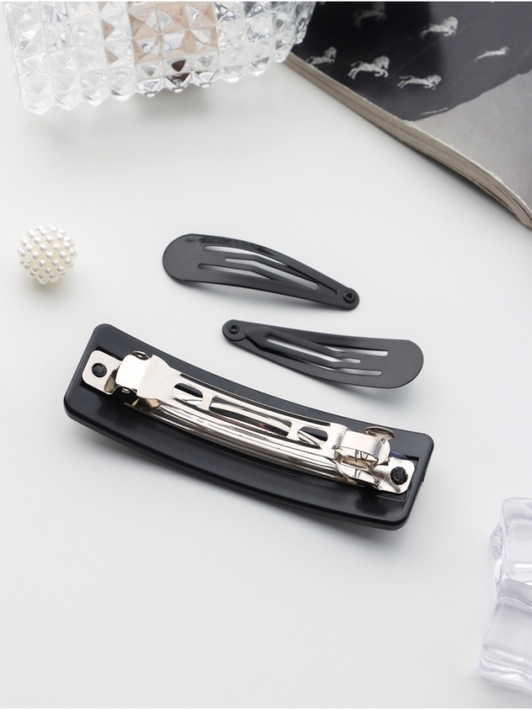 Набор для волос Набор для волос "Элери" (3 резинки 6см, автомат 8см, 2 невидимки 4,5см) чёрный