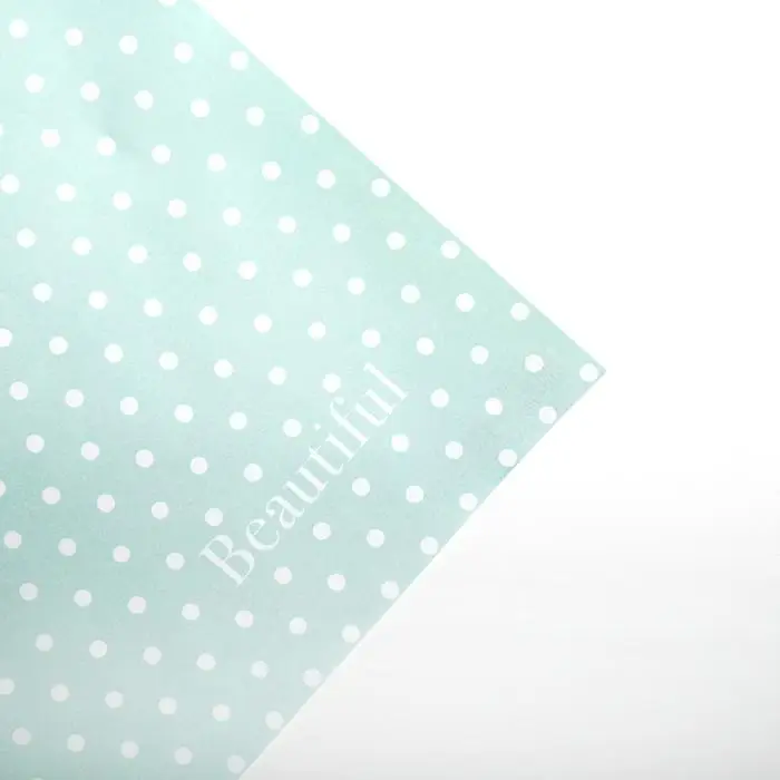 Бумага упаковочная глянцевая двухсторонняя «Горох», 70×100 см