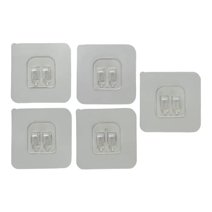 Держатель с клейкой поверхностью ТУНДРА, 60х60 мм, набор 6 шт