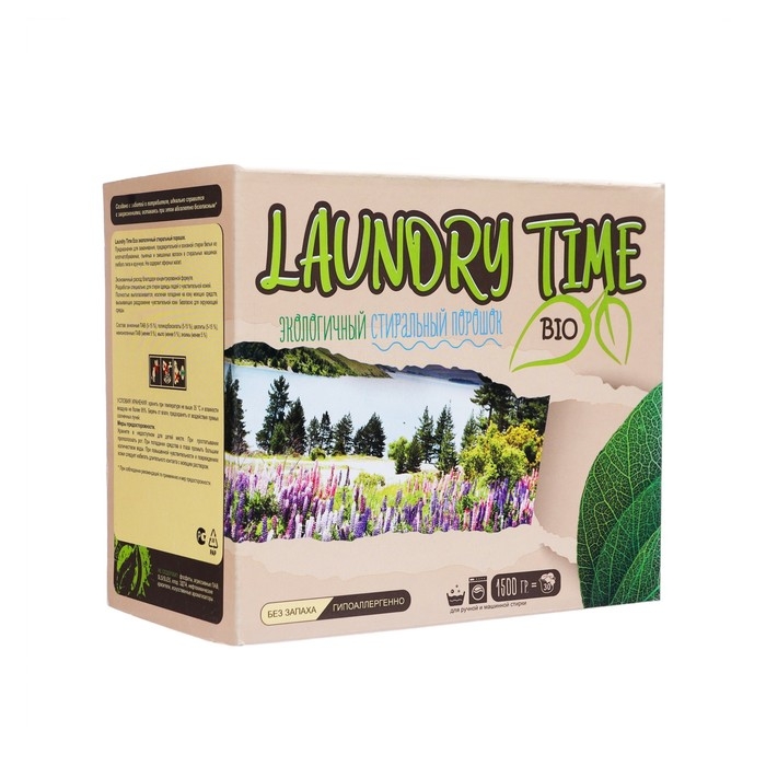 Стиральный порошок  Стиральный порошок "LAUNDRY TIME BIO", 1,5 кг