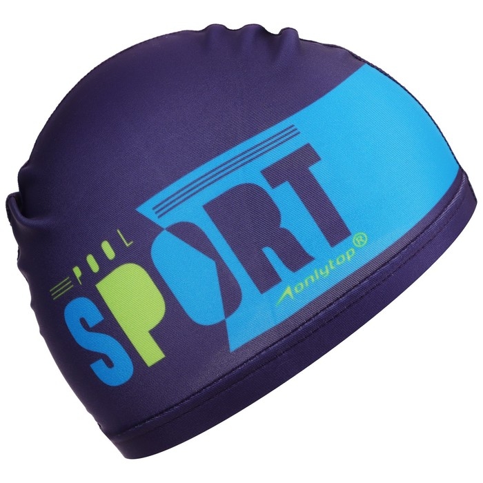 Шапочка для плавания детская ONLYTOP POOL SPORT, тканевая, обхват 46-52 см Шапочка для плавания детская ONLYTOP POOL SPORT, тканевая, обхват 46-52 см