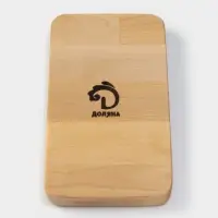 Менажница Доляна, 18&times;10 см, 1 секция, дерево берёза, пропитана маслом