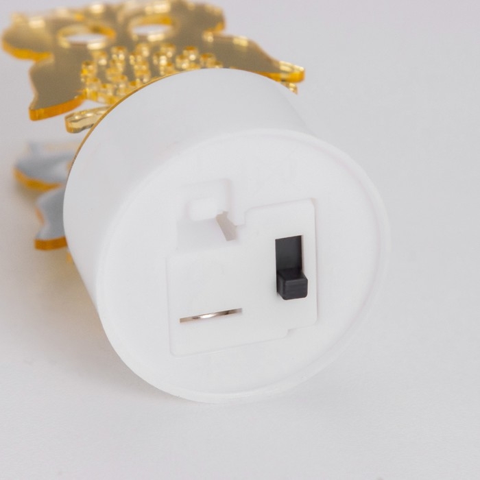 Ночник Ночник "Сова" LED от батареек 3хLR41 золото 3,5х3,5х6 см