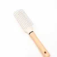 Расчёска массажная, 24&times;5 см, с деревянной ручкой