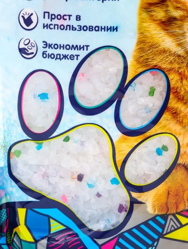 Наполнитель впитывающий силикагелевый CAT STEP Arctic Art, 3,8 л Наполнитель впитывающий силикагелевый CAT STEP Arctic Art, 3,8 л