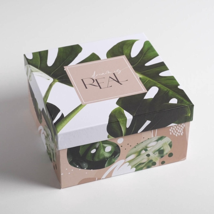 Набор коробок 5 в 1, упаковка подарочная, «Тропический», 14 х 14 х 8‒22 х 22 х 12 см