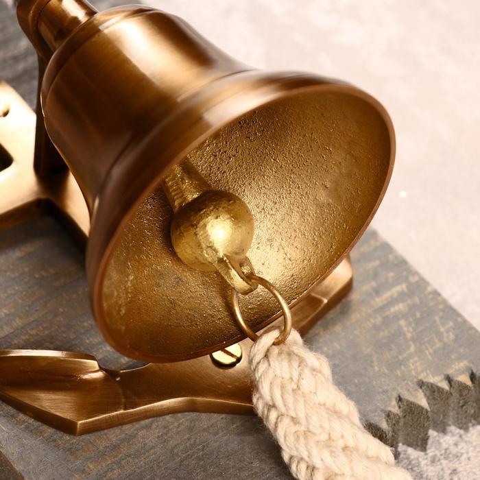 Рында латунь  Рында латунь "Мне бы в море" 11х18х12 см