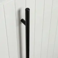 Ручка рейлинг ТУНДРА, облегчённая, d=12 мм, м/о 224/350 мм, внеш ножка, цвет черный