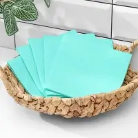 Салфетки вискозные универсальные Доляна, 5 шт, 30×30 см, зелёные
