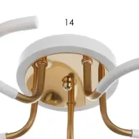 Люстра потолочная BayerLux &laquo;Анден&raquo;, 5хЕ27, 40 Вт, бело-золотой, 57&times;57&times;22 см