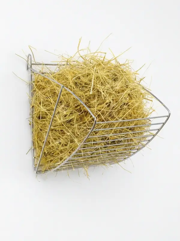 Кормушка для сена металлическая, 17 х 14 х 16 см, серебристая