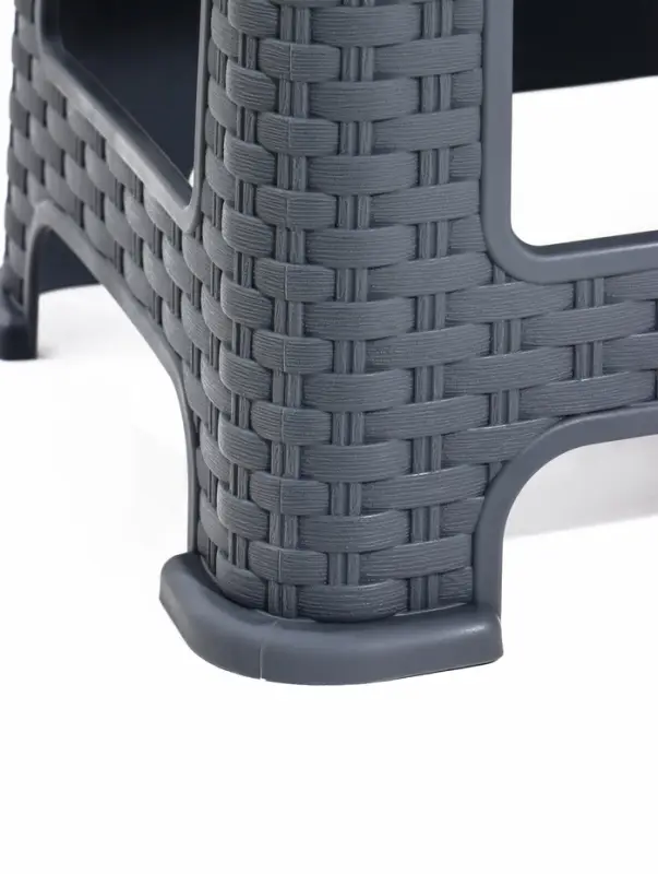 Табурет "Ротанг" h33 см (серый)