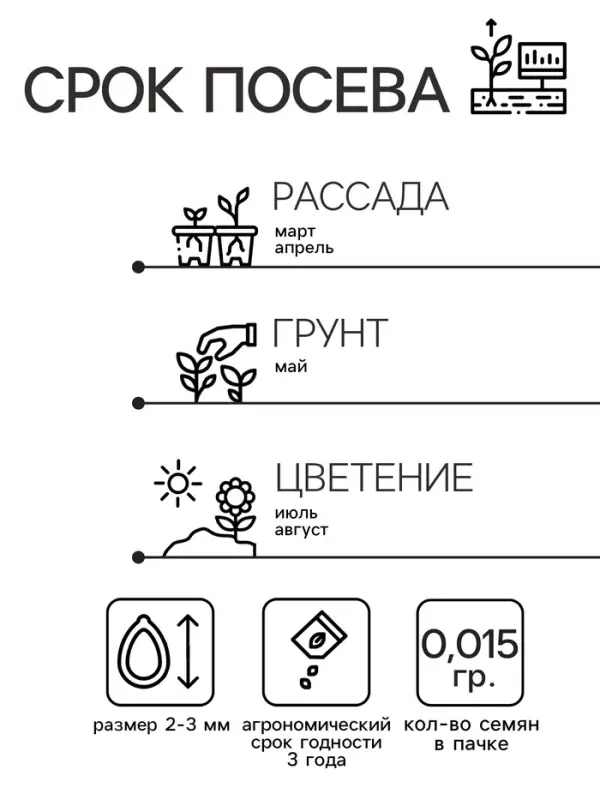 Семена цветов Монарда "Панорама Микс", 0,015 г