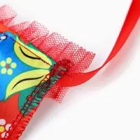 Карнавальный набор "Народная краса" юбка р-р 40-48, воротник, повязка, цвет красный