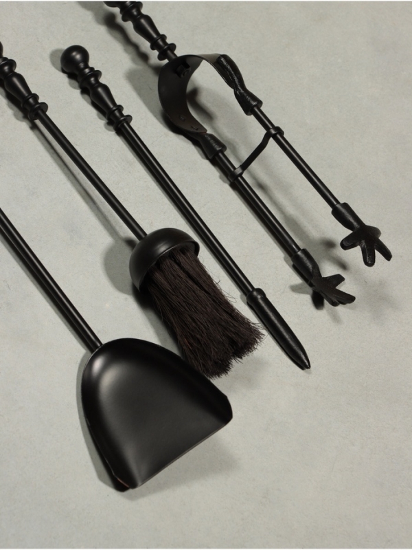 Каминный набор Каминный набор "Искры" сталь, 4 предмета, 11х11х40 см