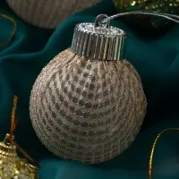 Ёлочные игрушки &laquo;Капризы зимы&raquo;, шары новогодние, d=6 см, 9 шт. золото
