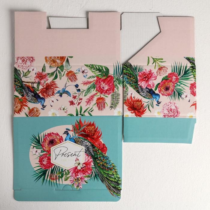 Коробка‒пенал, упаковка подарочная, «Present», 22 х 15 х 10 см Коробка‒пенал, упаковка подарочная, «Present», 22 х 15 х 10 см