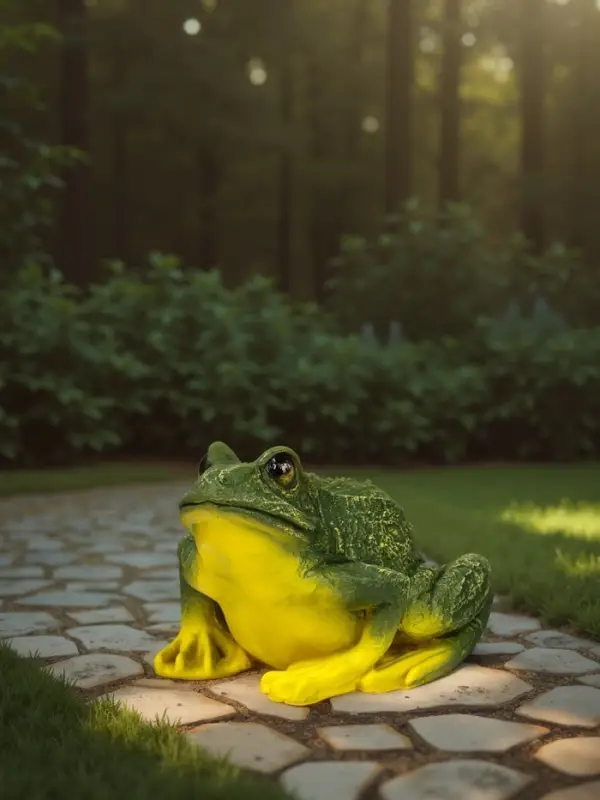 Садовая фигура из полистоуна &laquo;Лягушка&raquo;, 18&times;15&times;23 см