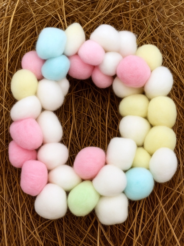 Наполнитель хлопковый для грызунов, разноцветный, 50 шариков Наполнитель хлопковый для грызунов, разноцветный, 50 шариков