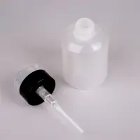 Флакон с помпой, 250 мл, чёрный, прозрачный