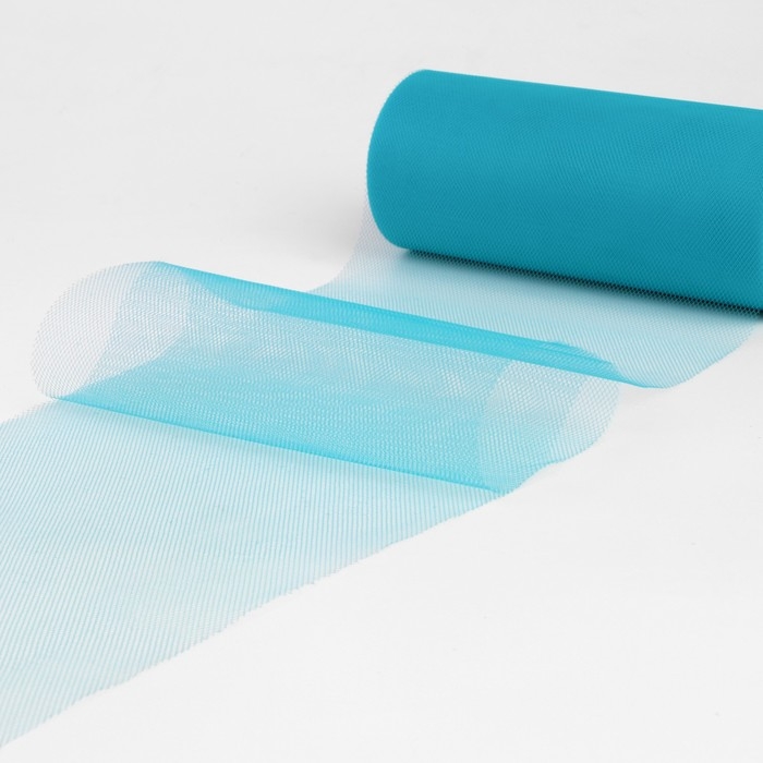 Фатин, 15 см, 11 ± 1 г/кв.м, 23 ± 1 м, цвет голубой №15 Фатин, 15 см, 11 ± 1 г/кв.м, 23 ± 1 м, цвет голубой №15