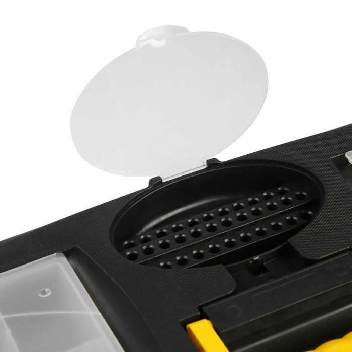 Ящик для инструмента ТУНДРА, 22 Ящик для инструмента ТУНДРА, 22", 565 х 325 х 290 мм, пластиковый, лоток, два органайзера