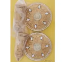 Крючок для штор CAPPIO KS032, d=98 мм, цвет золото с серебром, 2 шт Крючок для штор CAPPIO KS032, d=98 мм, цвет золото с серебром, 2 шт