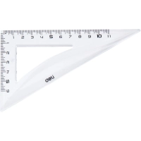 Набор чертежный Deli EG00412 средн:лин 20см,угольн 11 и8см,трансп12см,прозр