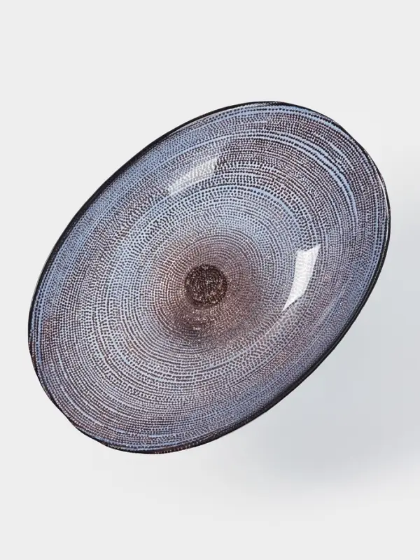 Блюдо для фруктов Inspiration, d=30 см, на ножке, фиолетовое