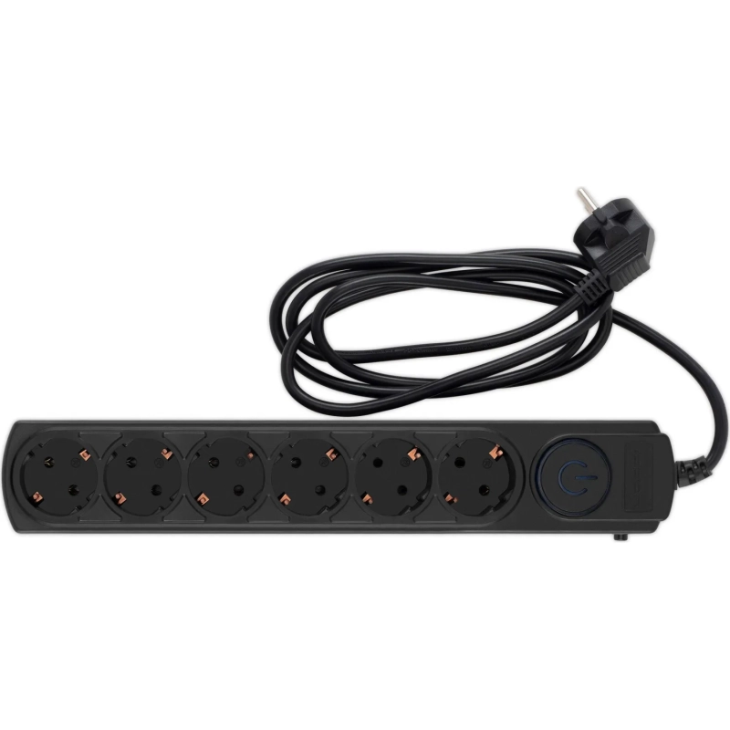 Сетевой фильтр Ippon BK-6-EU-1.8-10-B 1.8м (6 розеток) черный (1804735)