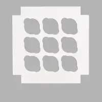 Коробка для 9 капкейков &laquo;Зелёная классика&raquo;, 25 х 25 х 10 см