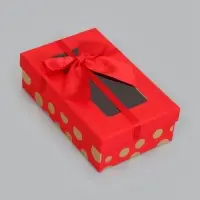 Набор подарочных коробок 3 в 1, прямоугольные с окном 23&times;16&times;9.5 21&times;14&times;8.0 19&times;12&times;6.5 см
