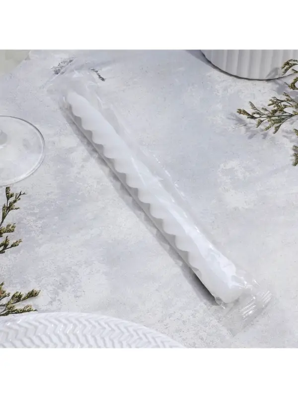 Свеча витая, 2.3&times;24.5 см, 5 ч, 50 г, белая