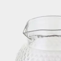 Кувшин Magistro &laquo;Богема. Соты&raquo;, 16&times;11&times;23 см, крышка-сито, стекло, прозрачный