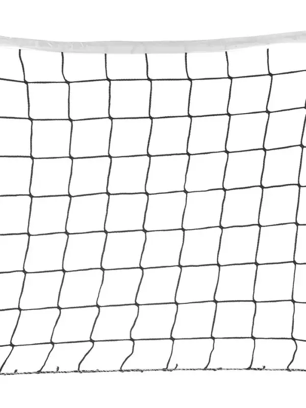 Сетка волейбольная ONLYTOP с тросом, ячейка 10&times;10, нить 2.5-3 мм, окантовка с четырёх сторон