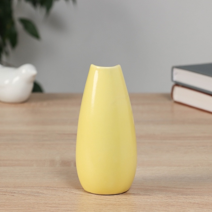 Ваза керамика настольная Ваза керамика настольная "Белен" 12,5х5 см, жёлтый
