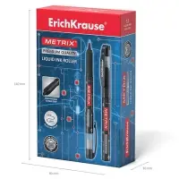 Ручка - роллер Erich Krause METRIX, узел 0.5, чернила чёрные, длина письма 1200 метров