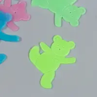 Наклейка фосфорная "Медвежата" с клеевыми подушечками набор 8 шт МИКС 19х13 см