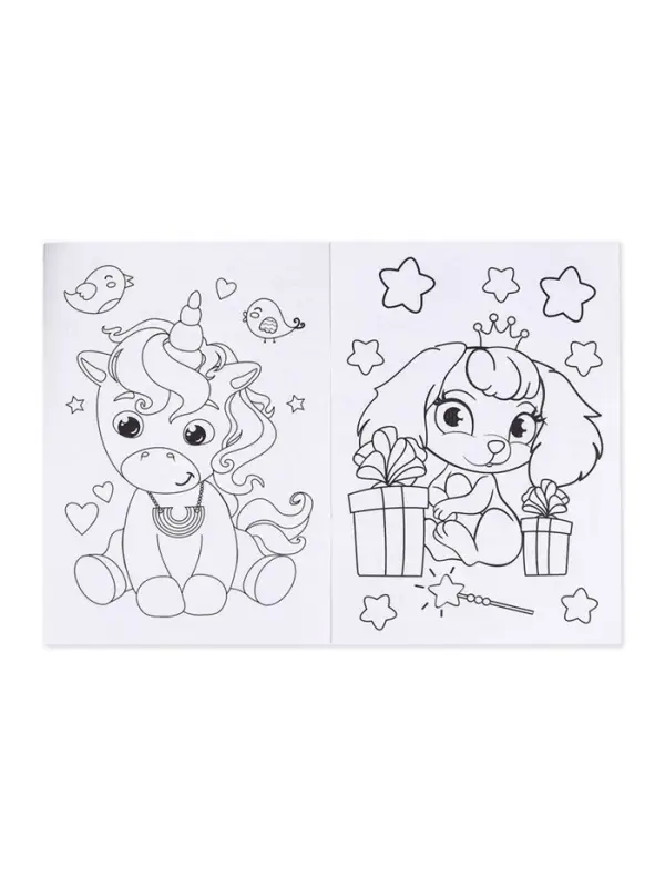 Раскраска для девочек &laquo;Милые зверюшки&raquo;, А4
