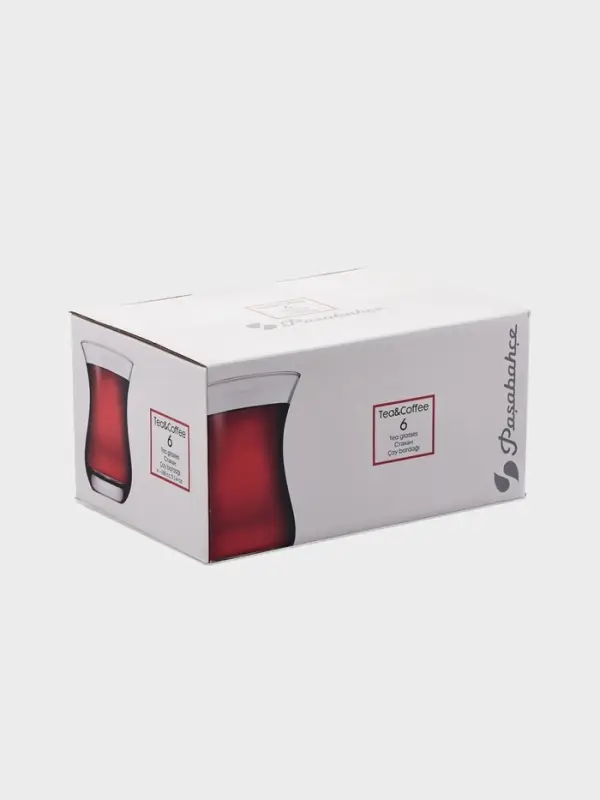 Армуду Paşabah&ccedil;e Keyif, 140 мл, прозрачные, набор 6 шт., стекло